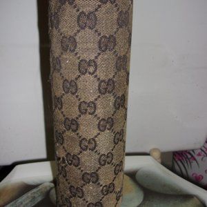 Tall Vintage Candle Covered With Authentic Gucci Fabric (From A Purse)